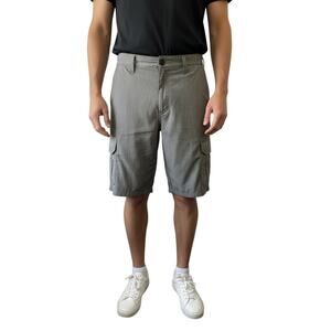 IRON CO. Men's Gray Cargo Shorts Size 32 Polyester/Spandex